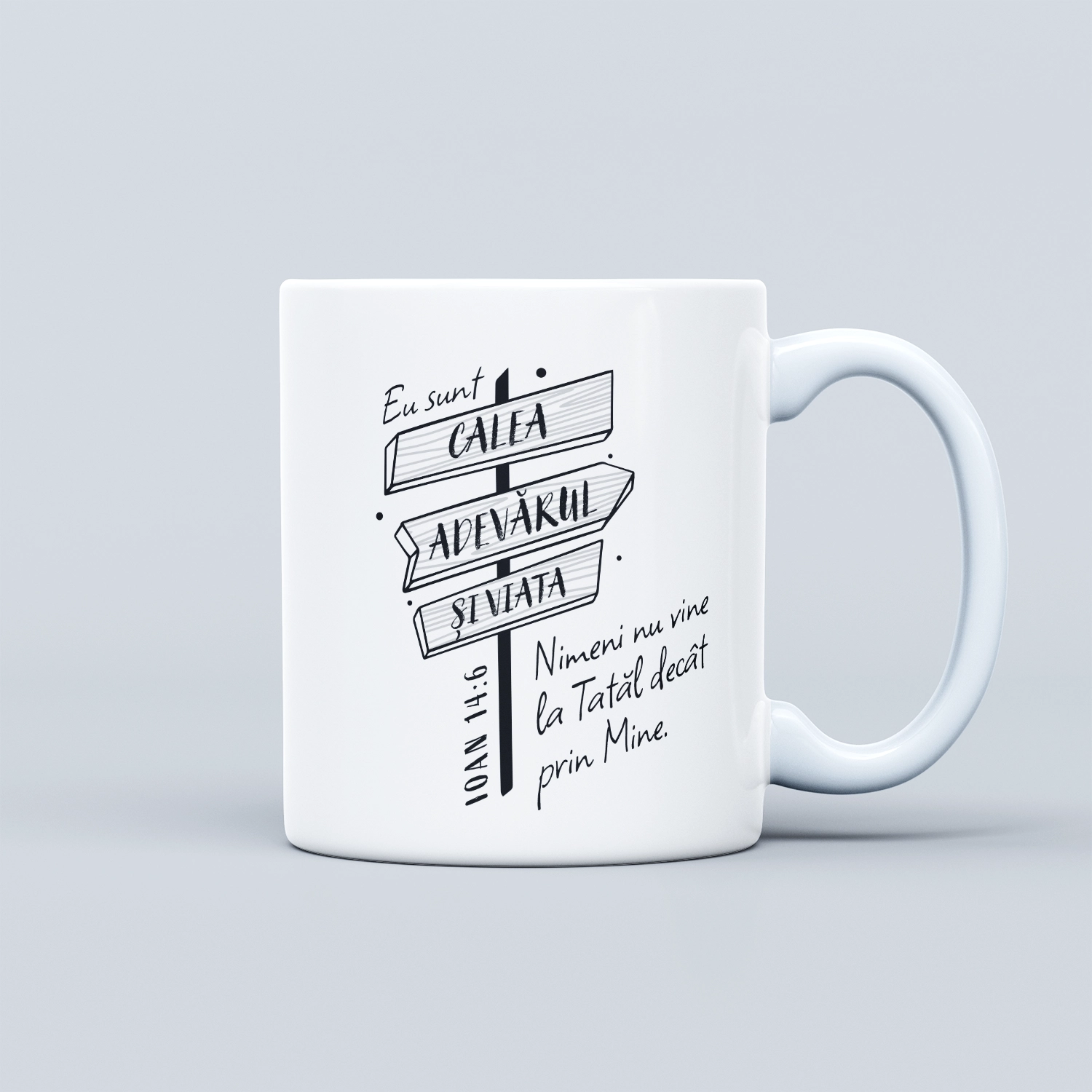 Cana cu verset biblic, cadou crestin - Ioan 14:6